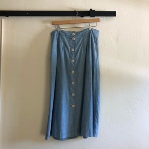 Madewell Patio Skirt in Chambray